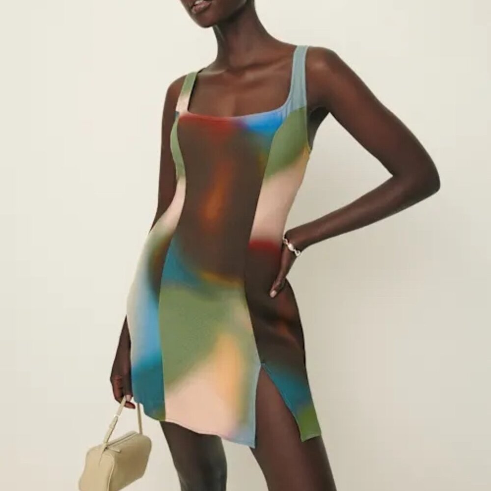 Reformation Noha Dress Multi - Size 8